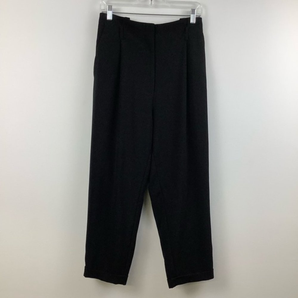 H&M Paperbag Waist Pants in Black
